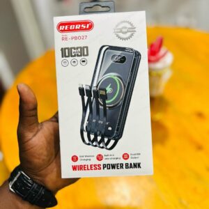 10,000mAh Wireless Power Bank - Portable Fast Charging Solution