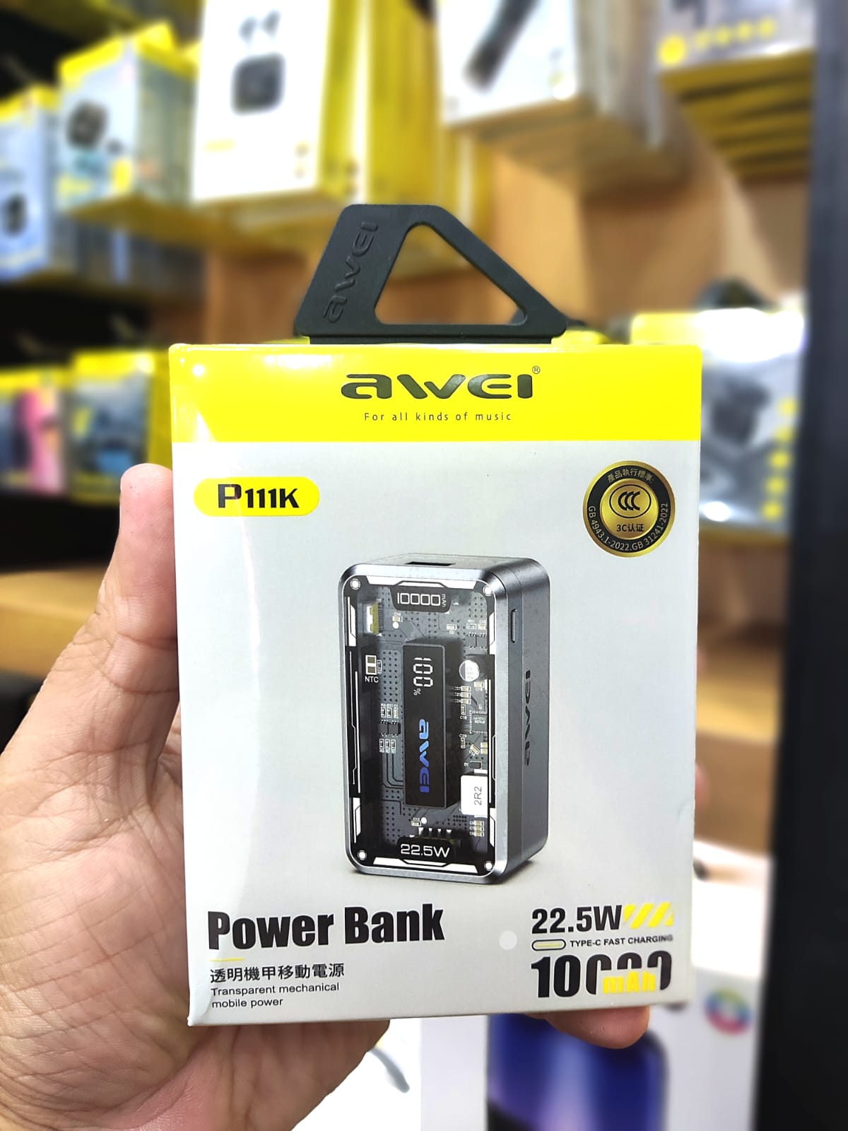 10000mAh Awei PD22.5W Power Bank - Fast Charging Portable Charger % 10000mAh Awei PD22.5W Power Bank - Fast Charging Portable Charger
