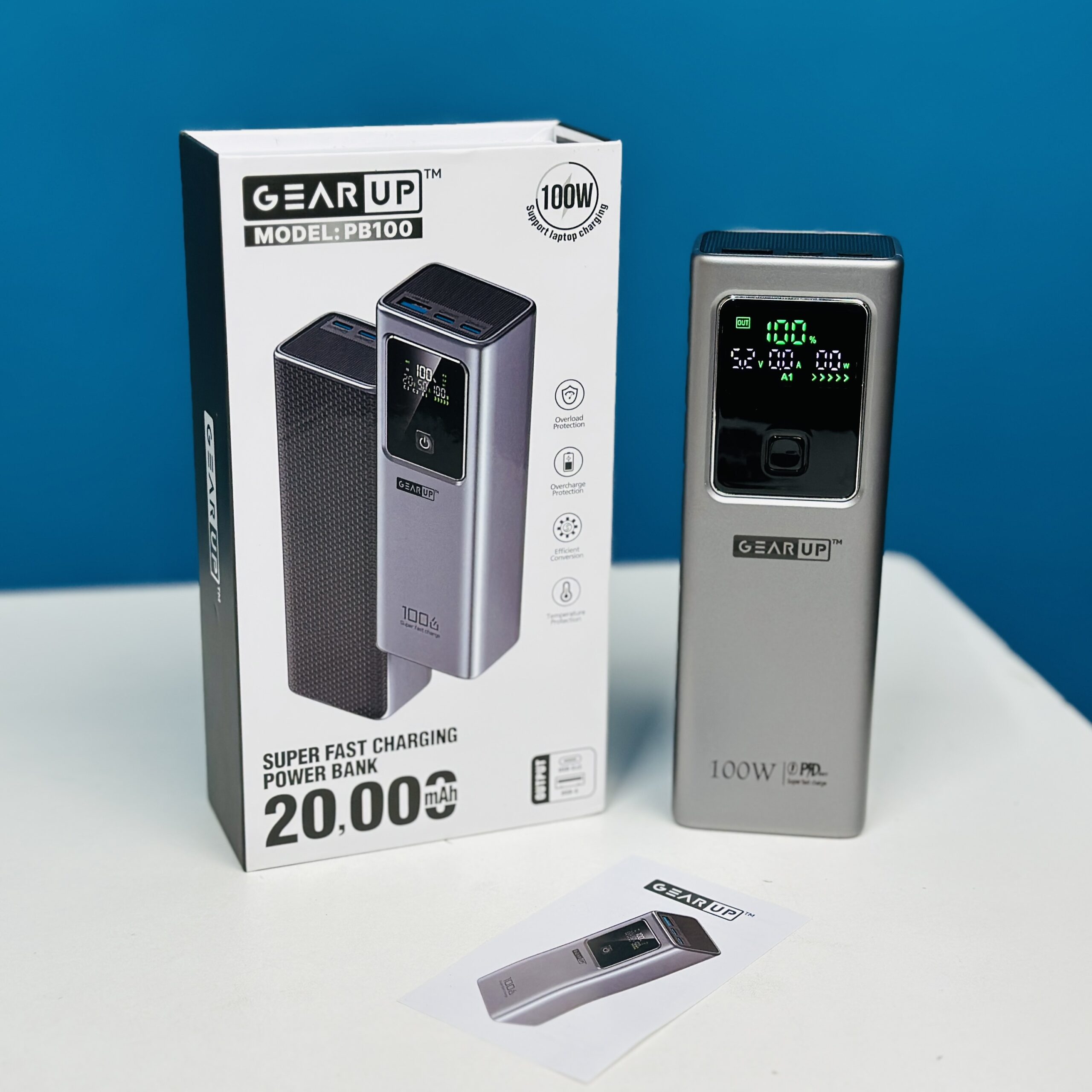 100W Fast Charging Power Bank - 20,000mAh Portable Battery Pack % 100W Fast Charging Power Bank - 20,000mAh Portable Battery Pack