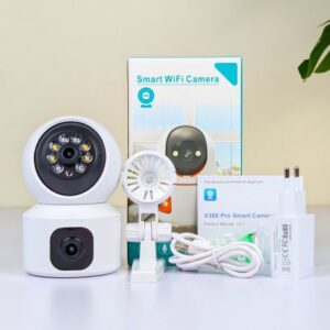 1080p V380 Pro Dual Lens WiFi Security Camera for Home Surveillance