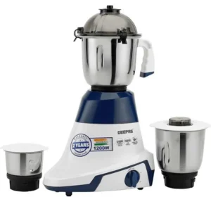 1200W 3-in-1 Mixer Grinder by Geepas – Versatile Kitchen Appliance