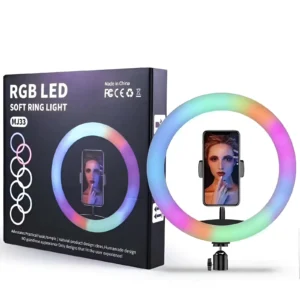 13-Inch RGB LED Soft Ring Light for Professional Photography and Makeup
