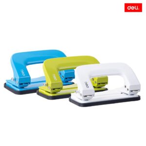 2-Hole Deli Punch Machine in Assorted Colors - Compact & Stylish