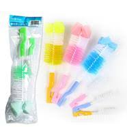 2-in-1 Baby Bottle & Nipple Cleaning Brush Set - Multicolor Options Available