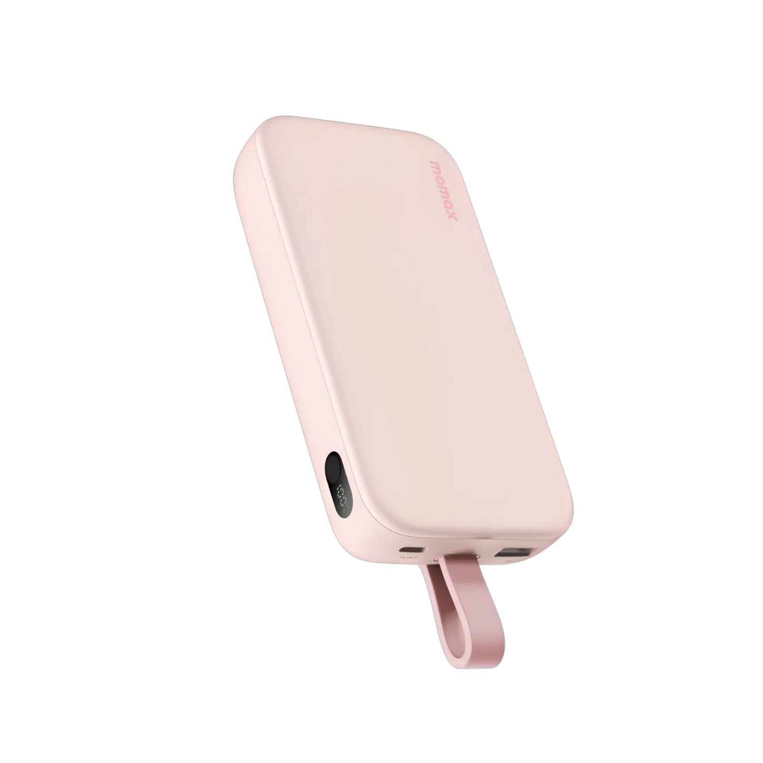 20,000mAh Pink Power Bank with Type-C Cable – 22.5W Quick Charge by Momax % 20,000mAh Pink Power Bank with Type-C Cable – 22.5W Quick Charge by Momax