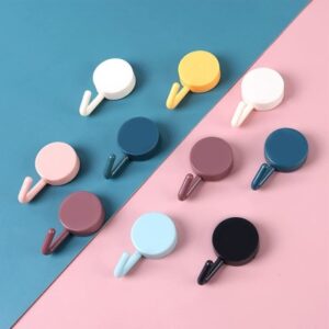 20-Pack Adhesive Wall Hooks for Kitchen, Bedroom, and Accessories
