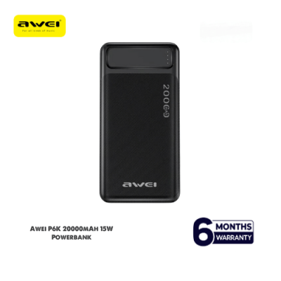 20000mAh Dual USB Power Bank by Awei - Portable Fast Charging Solution % 20000mAh Dual USB Power Bank by Awei - Portable Fast Charging Solution