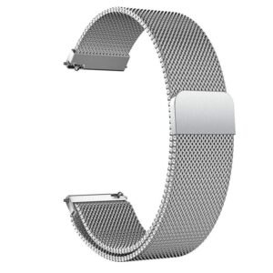 20mm Silver Metal Magnetic Watch Strap for Universal Fit