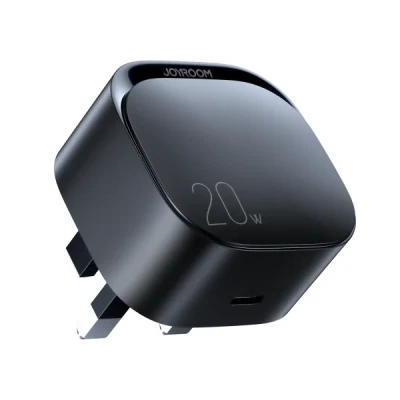 20W Type-C Fast Charger with 3 Pin Plug - Joyroom L-P210 % 20W Type-C Fast Charger with 3 Pin Plug - Joyroom L-P210