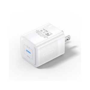 20W USB-C GaN Charger – Compact Fast Charging Adapter in White