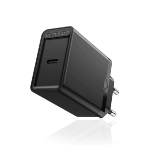20W USB-C Wall Charger - Fast Charging, Compact Design in Black