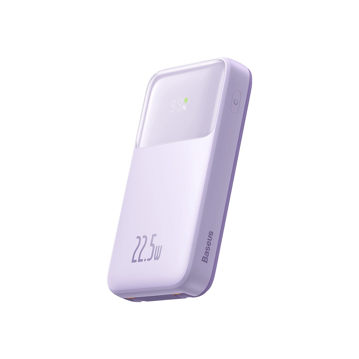 22.5W 20000mAh Power Bank with Dual Cable & Digital Display in Purple - Baseus Comet Series % 22.5W 20000mAh Power Bank with Dual Cable & Digital Display in Purple - Baseus Comet Series