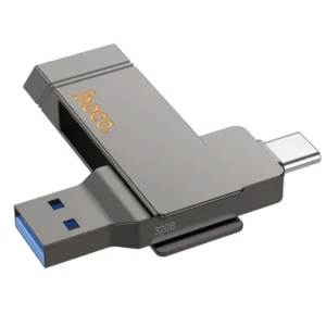 256GB Dual-Port Type-C USB 3.2 Flash Drive by Hoco - High-Speed Storage Solution