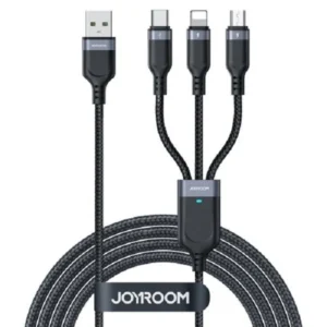 3 in 1 USB Data Cable - JOYROOM A18 3.5A Fast Charging & Sync Cable