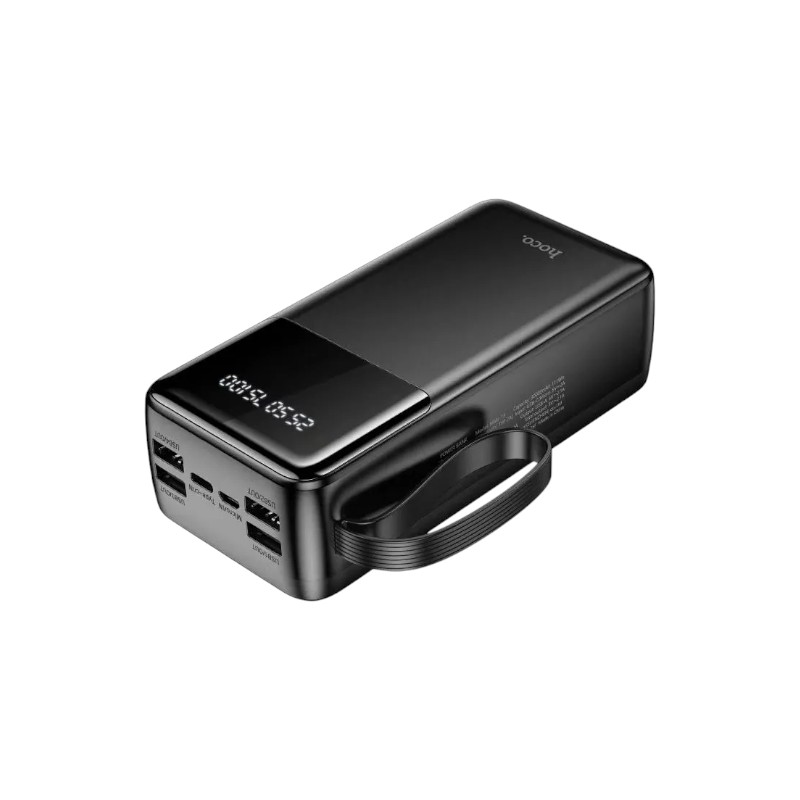 30000mAh Power Bank with Built-in Cables - Hoco MMJ-13 Portable Charger % 30000mAh Power Bank with Built-in Cables - Hoco MMJ-13 Portable Charger