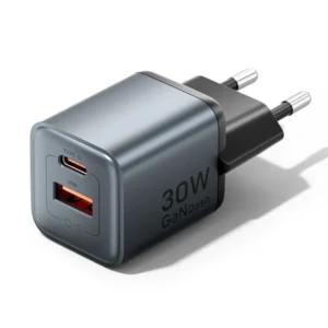 30W USB-C & 18W USB-A GaN Charger with EU Plug - Vention Premium Power Adapter