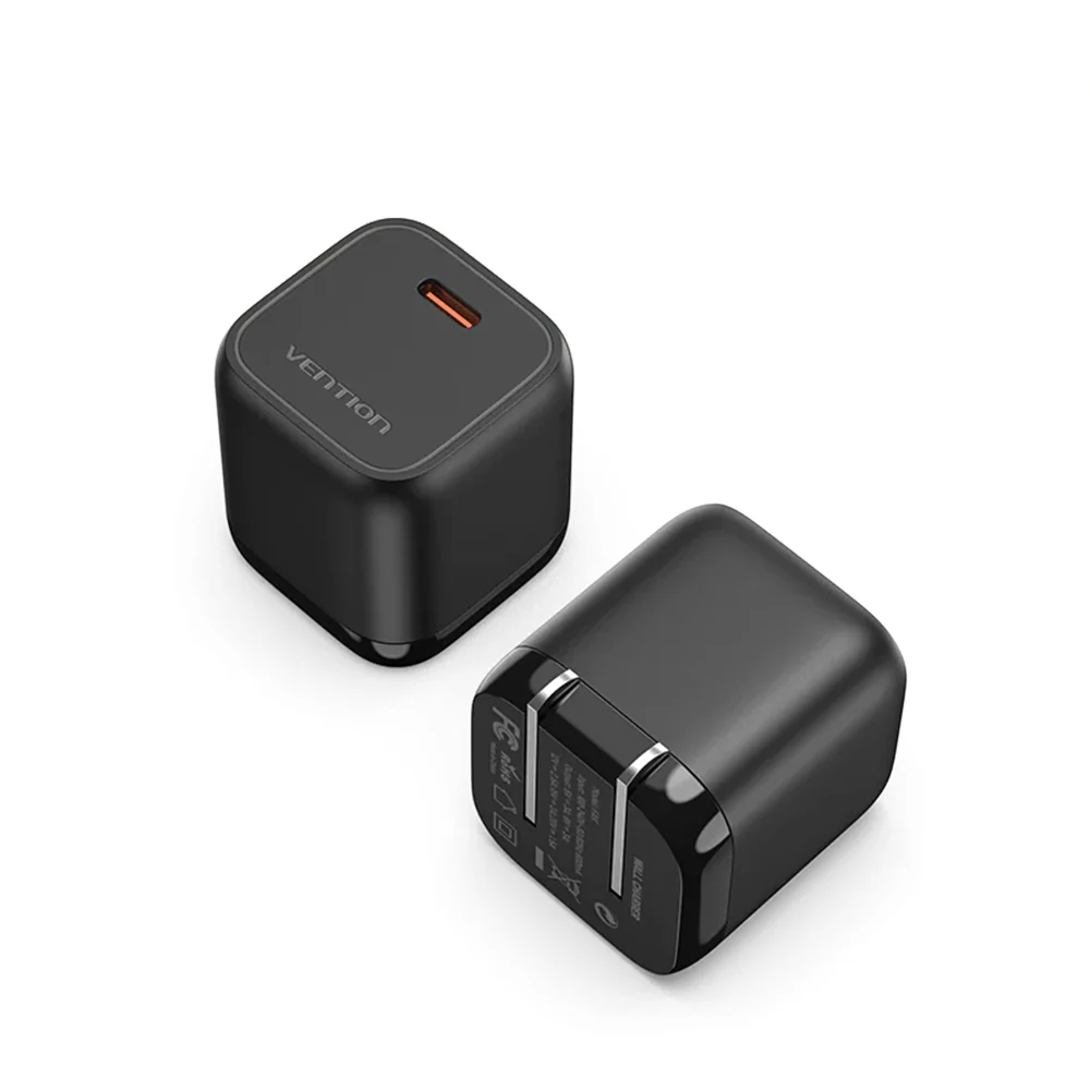 30W USB-C GaN Charger - Compact and Efficient Fast Charging in Black % 30W USB-C GaN Charger - Compact and Efficient Fast Charging in Black