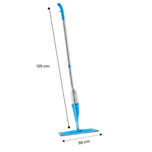 360-Degree Microfiber Spray Mop for Wet & Dry Floor Cleaning with Refillable Bottle and 2 Reusable Pads
