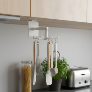 360-Degree Rotatable Multi-Purpose Hooks for Versatile Home Organization