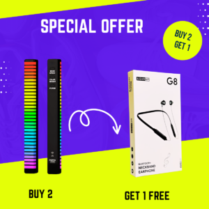 3D RGB APP-Controlled Rechargeable Rhythm Light Combo - Buy 2, Get 1 Free Sports Neckband