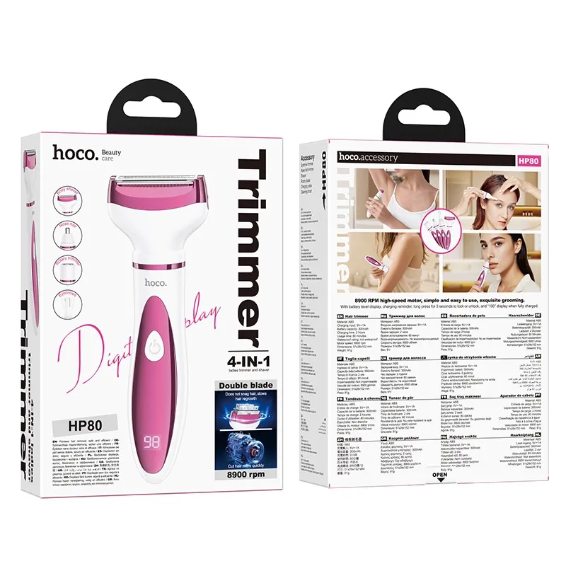 4-in-1 Ladies Trimmer and Shaver by Hoco - Versatile Hair Removal Solution % 4-in-1 Ladies Trimmer and Shaver by Hoco - Versatile Hair Removal Solution