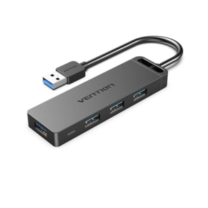 4-Port USB 3.0 Hub with Power Supply for Enhanced Connectivity
