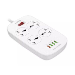 4-Port USB Charger with Power Extension Cord by LDNIO SC4407