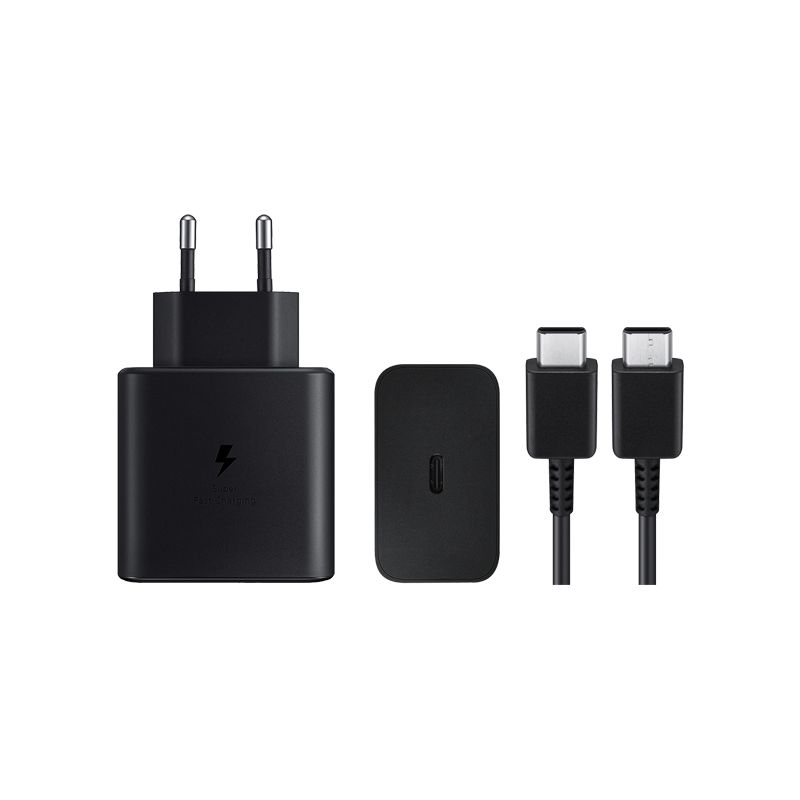 45W USB-C Power Adapter with Cable for Samsung Devices - Fast Charging Solution % 45W USB-C Power Adapter with Cable for Samsung Devices - Fast Charging Solution