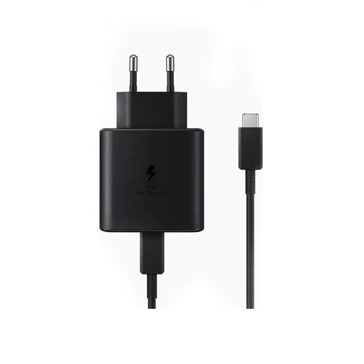 45W USB-C Power Adapter with Cable for Samsung Devices - Fast Charging Solution % 45W USB-C Power Adapter with Cable for Samsung Devices - Fast Charging Solution