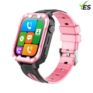 4G GPS Video Calling Kids Smartwatch – Waterproof Pink Magic Watch for Children