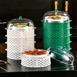 5-Tier Food Storage Organizer for Kitchen Shelves - Durable & Stylish
