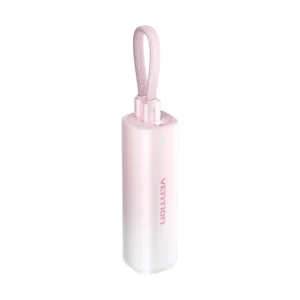 5000mAh 20W Power Bank with USB-C to Lightning Cable - Gradient Red Design