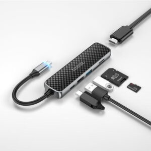 6-in-1 USB Type-C Multimedia Hub by Hoco - Versatile Connectivity Solution