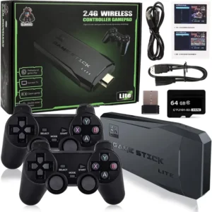 64GB Game Console with 20,000 Games and Wireless Controller - 4K HD Gaming Stick