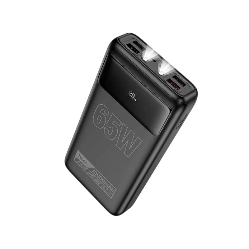 65W Power Bank 30,000mAh by Hoco - High-Capacity Portable Charger % 65W Power Bank 30,000mAh by Hoco - High-Capacity Portable Charger