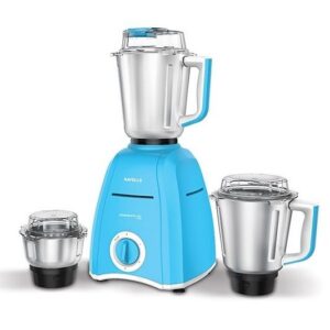900W Sky Blue Mixer Grinder by Havells - Versatile Kitchen Appliance with 3 Jars