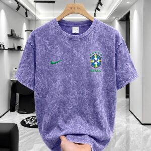 Acid-Wash Drop-Shoulder T-Shirt