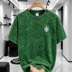 Acid-Wash Drop-Shoulder T-Shirt