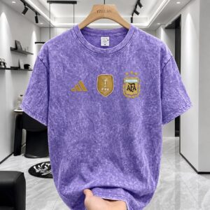 Acid-Wash Drop-Shoulder T-Shirt
