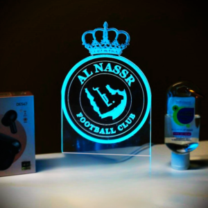 Acrylic Multicolor Night Lamp for Al-Nassr FC - Stylish Home Decor