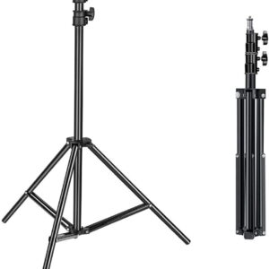 Adjustable 6.5-Foot Metal Tripod Stand for Fans, Video Lights & Ring Lights