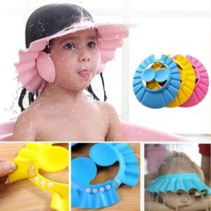 Adjustable Baby Shower Shampoo Cap for 3 Months+ – Assorted Colors