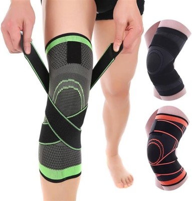 Adjustable Compression Knee Braces for Sports and Fitness - Unisex Support Pads % Adjustable Compression Knee Braces for Sports and Fitness - Unisex Support Pads