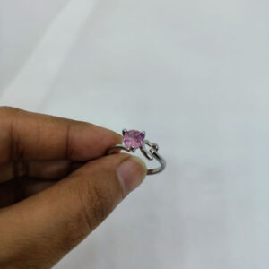 Adjustable Heart Knot Ring - Elegant Silver Jewelry for Everyday Wear