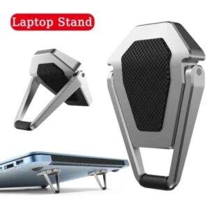 Adjustable Metal Laptop Stand for MacBook, Lenovo, and More – Non-Slip Design