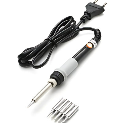 Adjustable Temperature 60W Electric Soldering Tool with 5 Tips for Precision Repair % Adjustable Temperature 60W Electric Soldering Tool with 5 Tips for Precision Repair