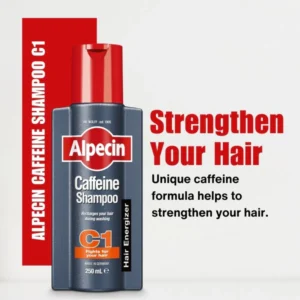 Alpecin Caffeine Shampoo for Hair Growth, 250ml – Energizing Formula