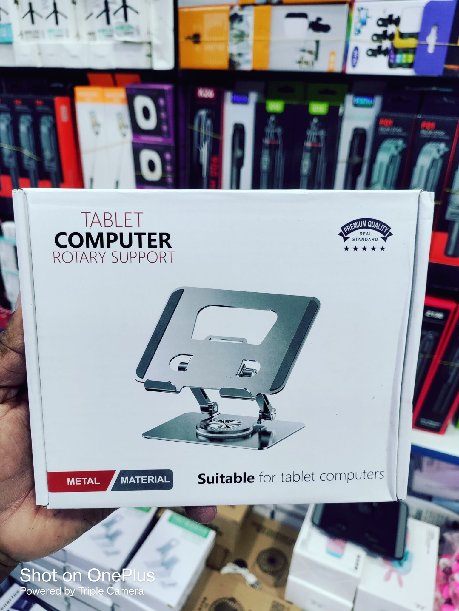 Aluminium 360° Rotating Tablet Stand - Foldable Holder for iPad Pro and More % Aluminium 360° Rotating Tablet Stand - Foldable Holder for iPad Pro and More