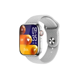 AMOLED Display Smartwatch with 2 Straps in Silver – WS-S9 MAX Model