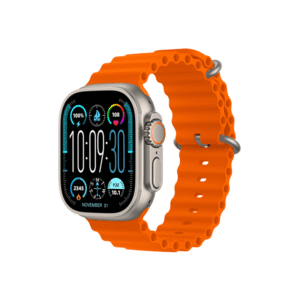 AMOLED Smartwatch with ChatGPT – Orange HK9 Ultra 2 Fitness Tracker